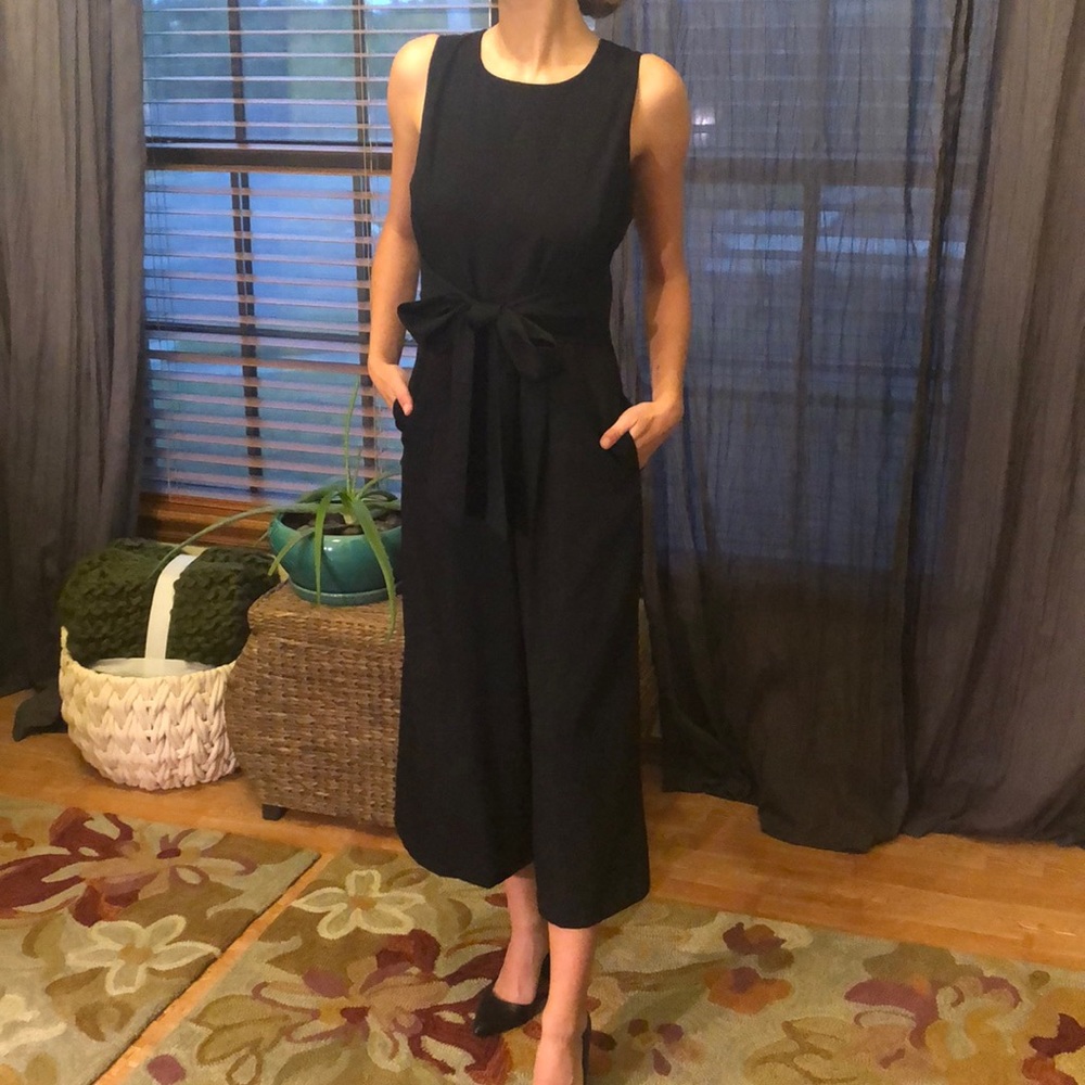 Black, Everly ankle-length jumpsuit